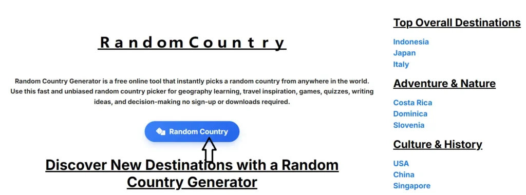 Random Country Generator
